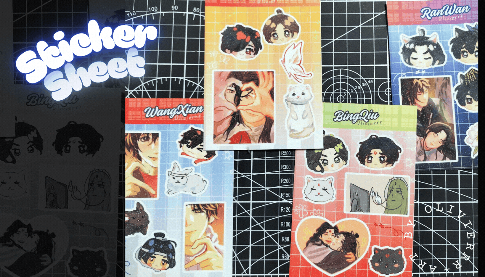 Sticker Sheet Sample
