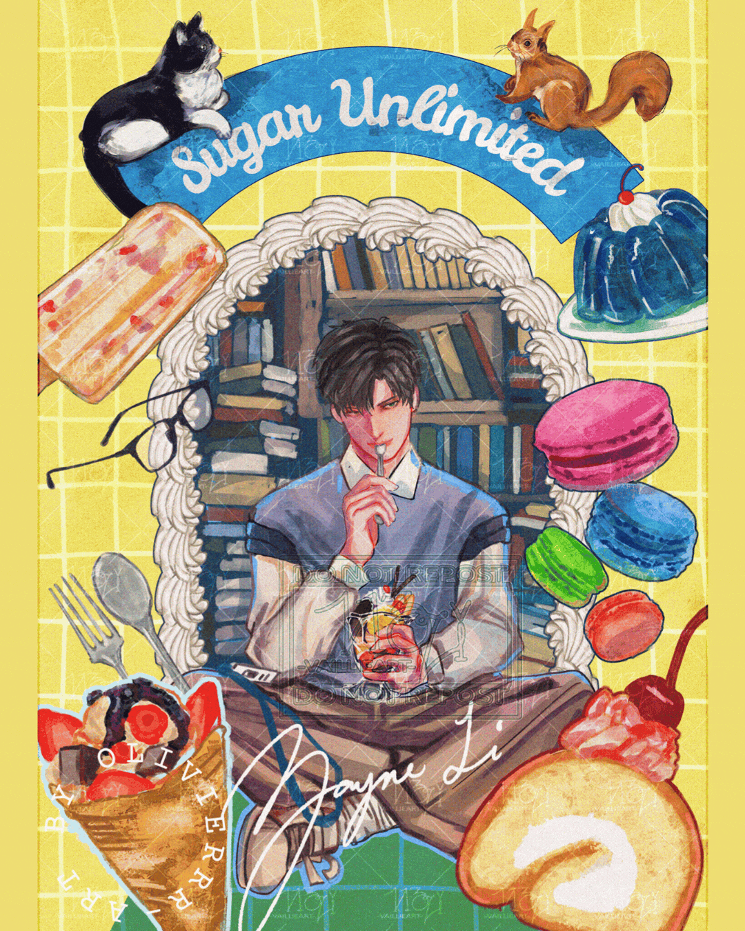 Zayne Fanzine 2025 "Sweet Confection" | Page Artist